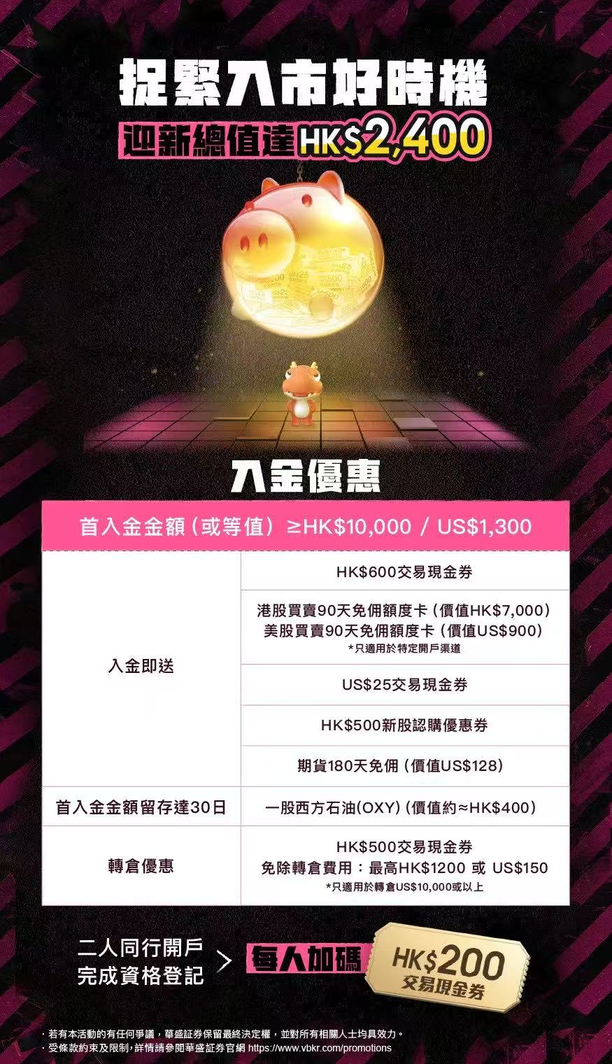 （已结束）香港华盛证券3月加码奖励